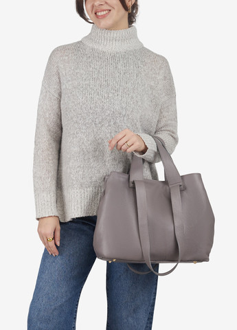 Сумка женская кожаная с двумя парами ручек шоппер большая Shopper Regina Notte (269000209)