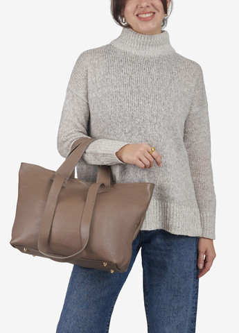 Сумка женская кожаная с двумя парами ручек шоппер большая Shopper Regina Notte (269000208)