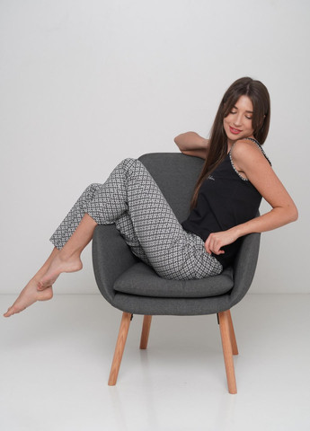 Черно-белая пижама Modena MOD DK160-1