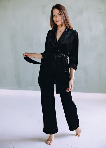 Черная пижама Modena MOD DK149