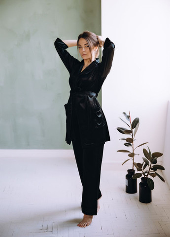 Черная пижама Modena MOD DK149