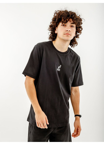 Черная мужская футболка punch cotton tee черный Australian