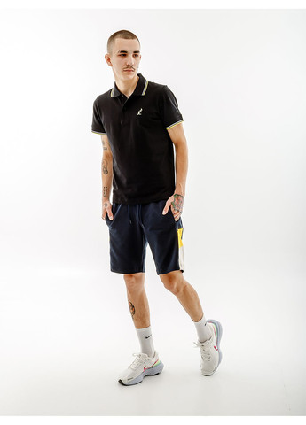 Чорна чоловіча футболка 2-stripe pique' polo s-fit чорний Australian