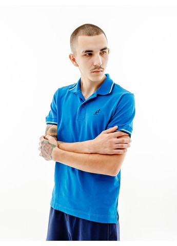 Голубая мужская футболка 2-stripe pique' polo s-fit голубой Australian