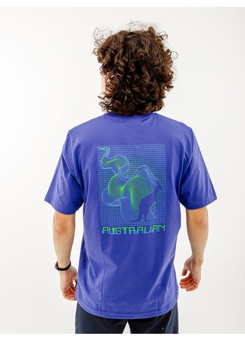 Синяя мужская футболка zoom cotton tee синий Australian