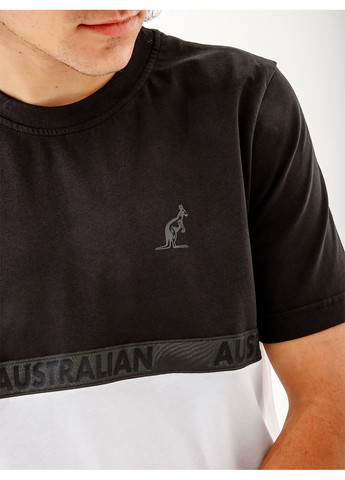 Комбінована чоловіча футболка impact color block cotton t-shirt комбінований Australian