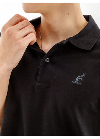 Черная мужская футболка easy pique' el polo r-fit черный Australian