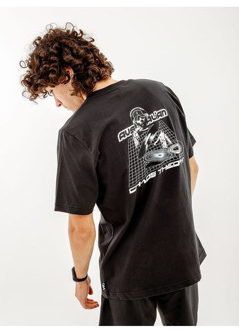 Черная мужская футболка mixing chaos cotton t-shirt черный Australian