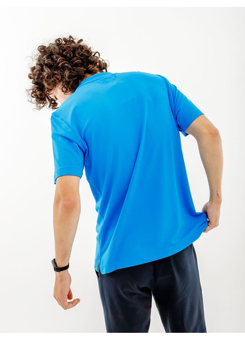 Блакитна чоловіча футболка easy tech pique' t-shirt r-fit блакитний Australian