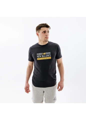 Серая мужская футболка sport core серый New Balance