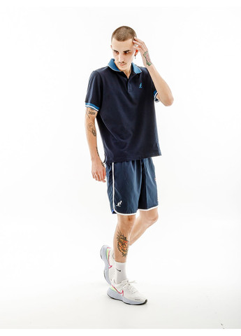 Синя чоловіча футболка lines polo pique' el r-fit синій Australian