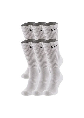 Чоловічі Шкарпетки U NK ED PLS CSH CRW 6PR - 132 білий Чол Nike (268983155)