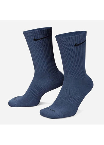 Шкарпетки U NK EVERYDAY PLUS CUSH CREW синій, коричневий, бежевий Nike (268982971)