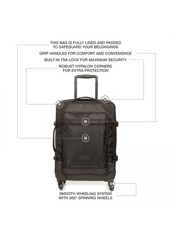 Малый чемодан Tranverz CNNCT S Черный Eastpak (268831821)