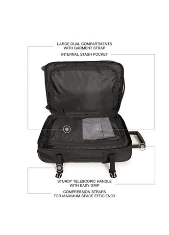 Малый чемодан Tranverz CNNCT S Черный Eastpak (268833117)