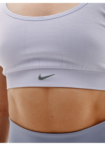 Жіночий Топ W NK ALATEEAMLESS BRA Фіолетовий Nike (268833288)