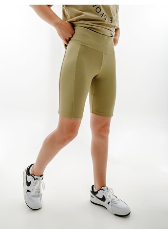 Женские Шорты W NSW TIGHT SHORT RIB SU Бежевый Nike (268831954)