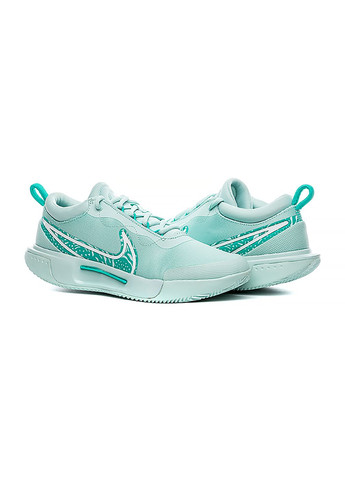 Бирюзовые всесезонные женские кроссовки zoom court pro cly бирюзовый Nike