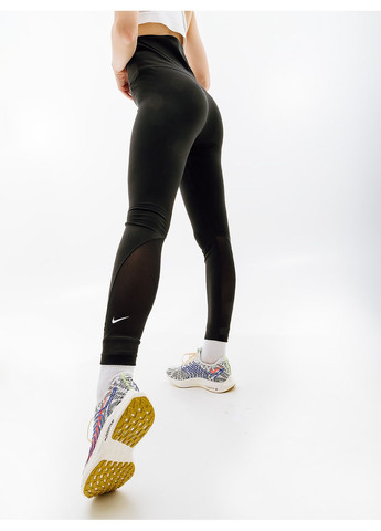 Черные демисезонные женские леггинсы hr 7/8 tight черный Nike