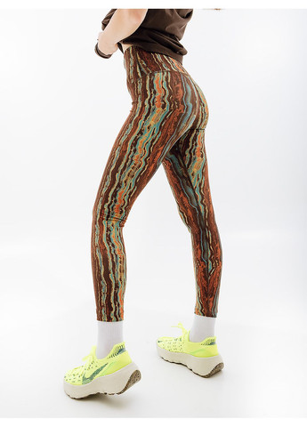 Комбинированные летние женские леггинсы w ny df hr 7/8 tght nv+ комбинированный Nike