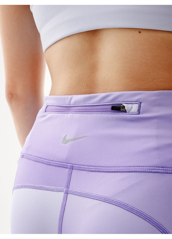 Фиолетовые демисезонные женские леггинсы w nk df fst mr 7/8 tght snl nv фиолетовый Nike