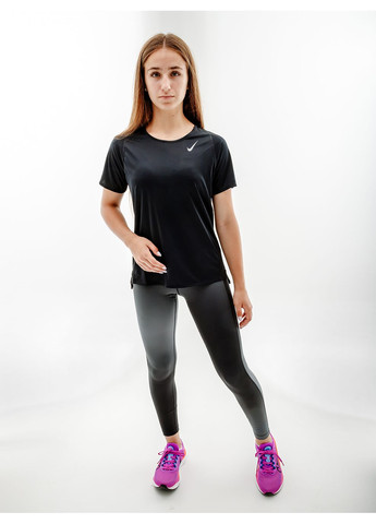 Черные демисезонные женские леггинсы w nk df fstr 7/8 tghtnl nv черный Nike