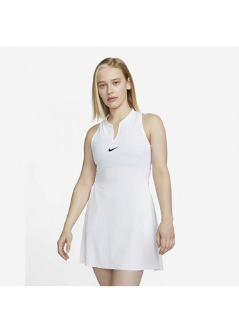 Білий спортивна жіноче сукня df advtg dress білий Nike однотонна