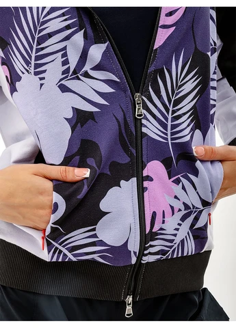 Жіноча Толстовка FLOWERS HOODIE ELASTIC FLEECE INSERT JACKET Комбінований Australian (268833907)