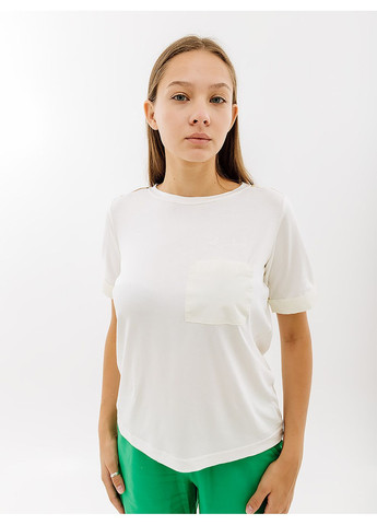 Біла літня жіноча футболка gold tape jersey v tee білий Australian
