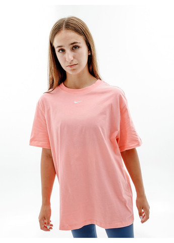 Рожева літня жіноча футболка w nsw essntl tee bf lbr рожевий Nike