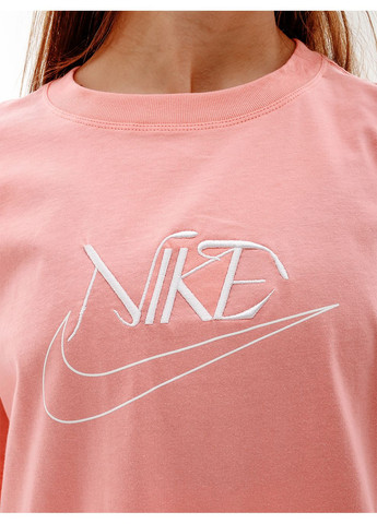 Розовая летняя женская футболка w nsw tee oc 2 bf розовый Nike