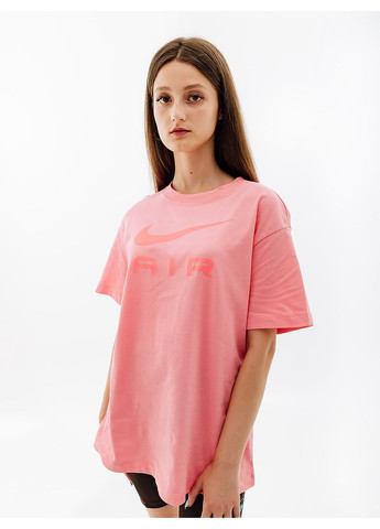 Розовая летняя женская футболка w nsw tee air bf розовый Nike