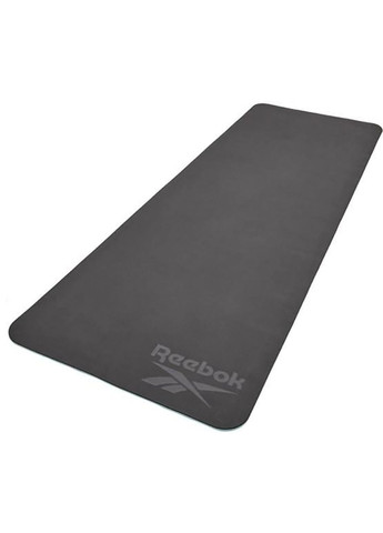 Двухстороний коврик для йоги Double Sided 4mm Yoga Mat синий Reebok (268832094)