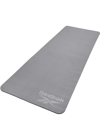 Двосторонній килимок для йоги Double Sided 4mm Yoga Mat сірий Reebok (268833366)