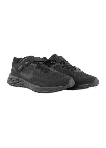 Чорні Осінні дитячі кросівки revolution 6 flyease nn (gs) чорний Nike