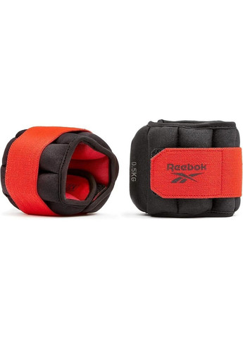 Обважнювачі щиколотки Flexlock Ankle Weights чорний, червоний Уні 0.5 кг Reebok (268833365)