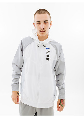 Белая демисезонная мужская куртка m nsw hybrid ltwt wr белый Nike