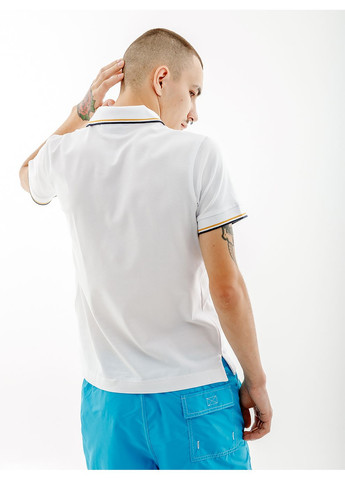 Белая мужская футболка 2-stripe pique' polo s-fit белый Australian