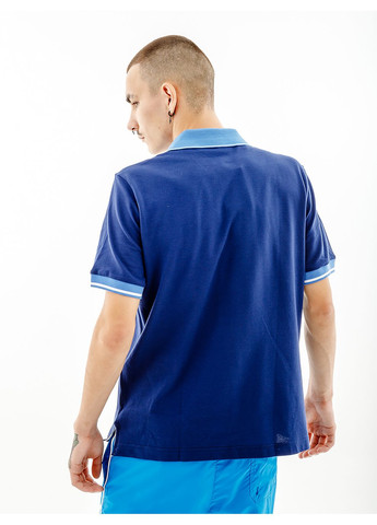 Синяя мужская футболка lines polo pique' el r-fit синий Australian