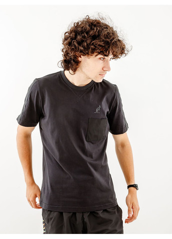 Черная мужская футболка impact cotton t-shirt черный Australian