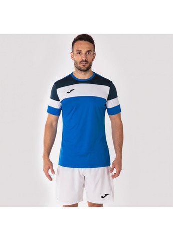 Блакитна футболка crew iv t-shirt royal-dark navy s/s блакитний 101534.703 Joma