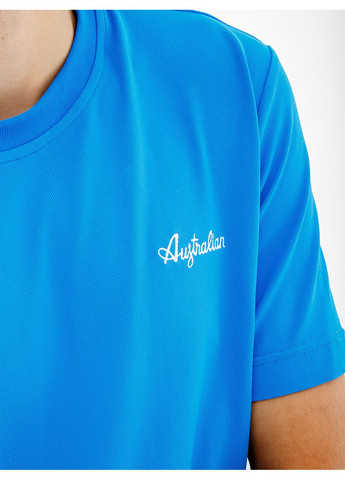 Голубая мужская футболка easy tech pique' t-shirt r-fit голубой Australian