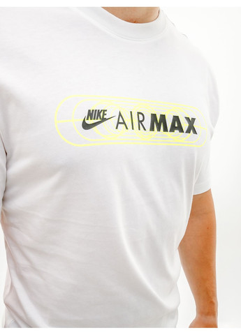 Белая мужская футболка m nsw air max ss tee белый Nike