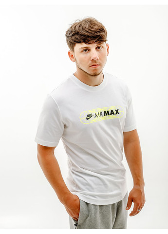 Белая мужская футболка m nsw air max ss tee белый Nike