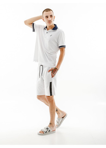 Белая мужская футболка lines polo pique' el r-fit белый Australian