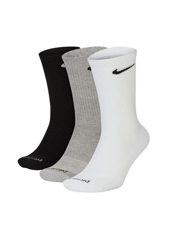 Чоловічі Шкарпетки U NK EVERYDAY PLUS CUSH CREW білий, чорний, сірий Jordan (268831672)