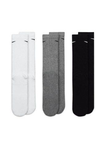 Чоловічі Шкарпетки U NK EVERYDAY PLUS CUSH CREW білий, чорний, сірий Jordan (268831672)