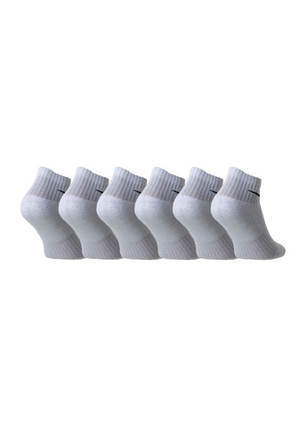 Чоловічі Шкарпетки U NK EVERYDAY CSH ANKL 6PR 132 Білий Nike (260646383)