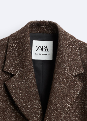 Коричневое демисезонное Пальто Zara