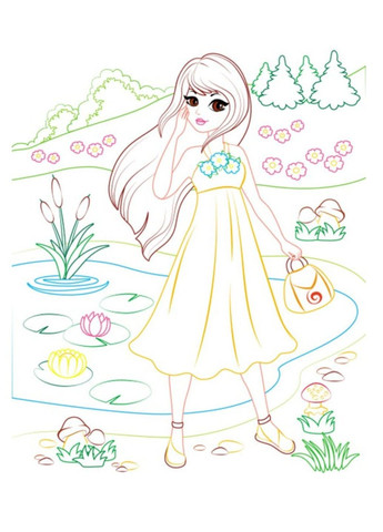 Велика розмальовка для дівчаток. Збірка розмальовок Пегас (268982561)